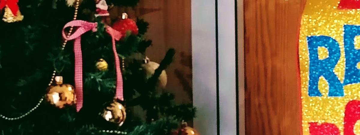 Árbol de Navidad y buzón para los niños en Bejís